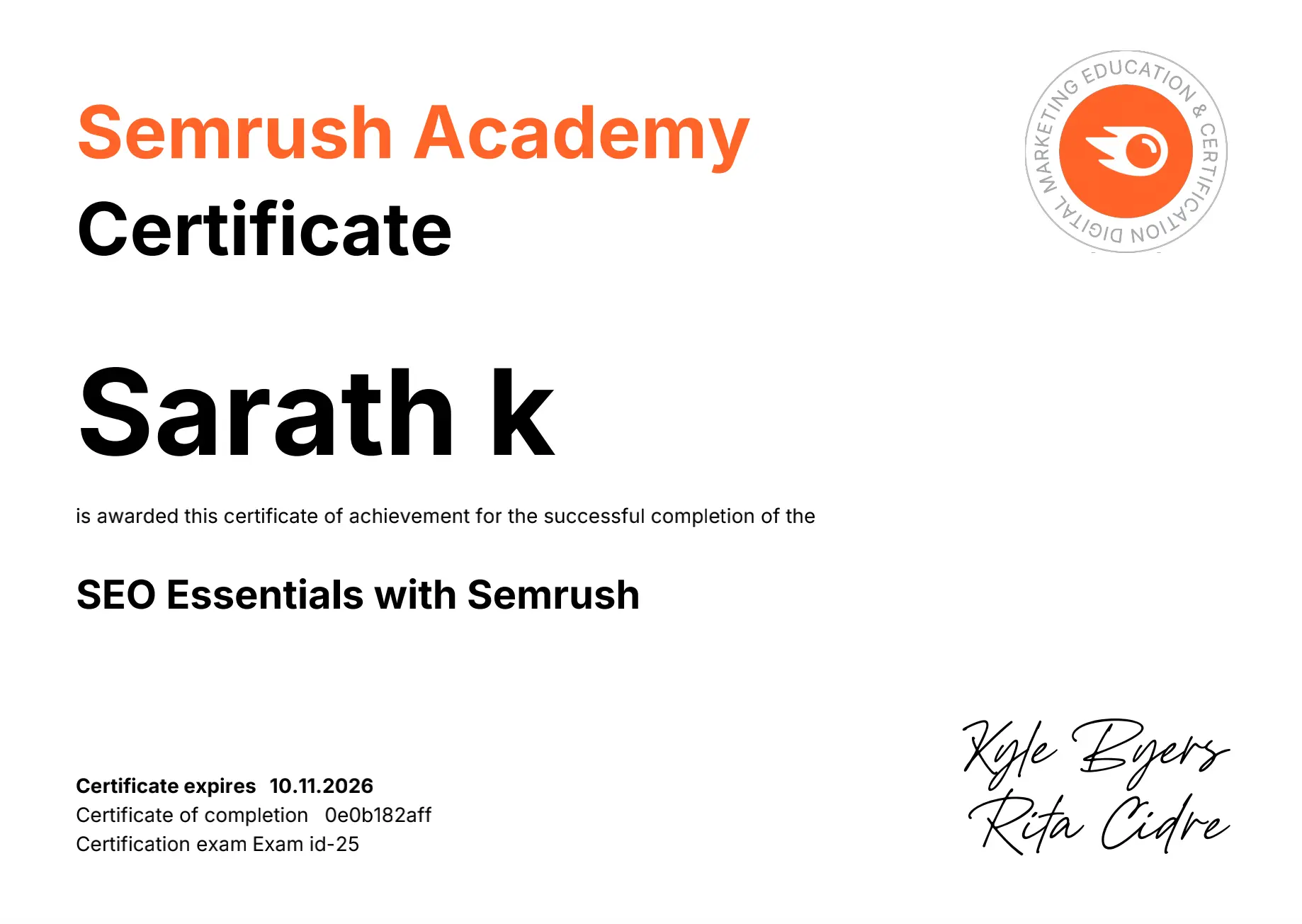 Semerush SEO essential by digital marketing freelancer in Calicut